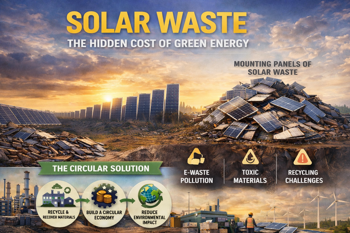 The other side of energy transition with rising solar waste – how circular economy matters