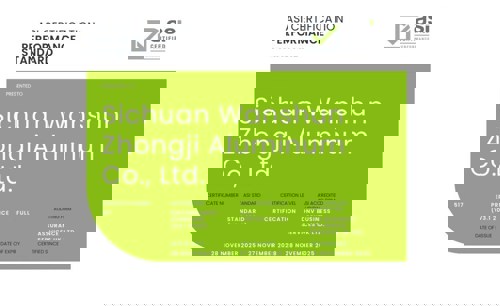 ASI certifies Sichuan Wanshun Zhongji Aluminum Co., Ltd. against Performance Standard V3.1 and Chain of Custody V2