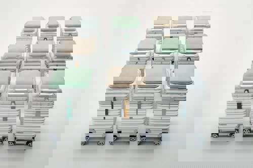 RIMOWA & Vitra collaborated to launch a luggage-like aluminium stool