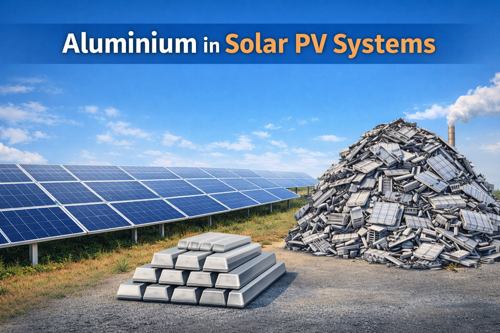 Nearly 8MT of aluminium is used in solar photovoltaic – what is happening to its circularity at end-of-life?