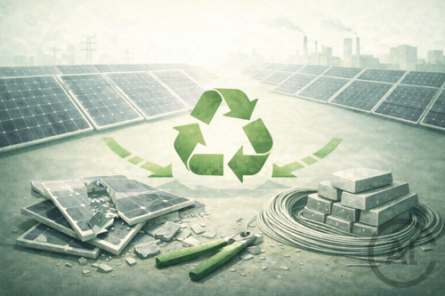 Why is solar panel recycling a key concern in the evolving industrial landscape, and how does aluminium complement the scenario?