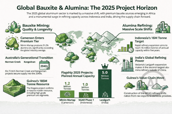 From bauxite to alumina: key projects redefining aluminium supply in 2025