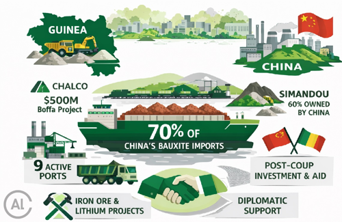 Guinea’s bauxite exports outpace production by 3.3%, routed to China - What drives China’s dominance and its market impact?