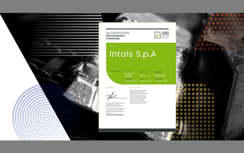 ASI certifies Intals S.p.A. against Performance Standard V3.1