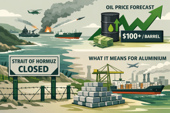Strait of Hormuz closed, trade in disruptions, and crude oil price is on rise - what do they all mean for the global aluminium market?