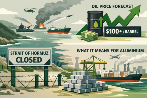 Strait of Hormuz closed, trade in disruptions, and crude oil price is on rise - what do they all mean for the global aluminium market?