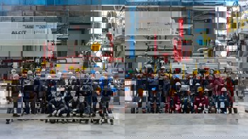 First extrusion achieved on ALCOMET AD’s newly installed 40 MN Presezzi Press