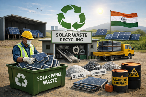 CPCB releases guidelines for safe handling and storage of solar panel waste as volumes rise in India