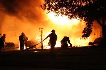 Fire damages aluminium facility and residential building in Oyo