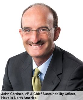 “Not only is recycling environment-friendly; it’s also smart for business”: John Gardner, VP and Chief Sustainability Officer for Novelis